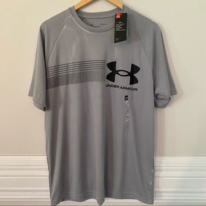 NWT Under Armour Grey Heat Gear Shirt L